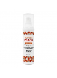 Разогревающее массажное масло Gourmet White Peach Organic с органическими ингредиентами - 50 мл. - Exsens - купить с доставкой в Королеве