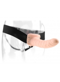Полый страпон 8  Hollow Strap-On телесного цвета - 19 см. - Pipedream - купить с доставкой в Королеве