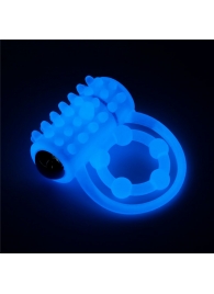 Голубое, светящееся в темноте виброкольцо Lumino Play Vibrating Penis Ring - Lovetoy - в Королеве купить с доставкой