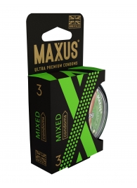 Презервативы в пластиковом кейсе MAXUS AIR Mixed - 3 шт. - Maxus - купить с доставкой в Королеве