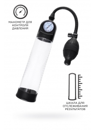 Прозрачная механическая помпа Roald с манометром - Sexus - в Королеве купить с доставкой