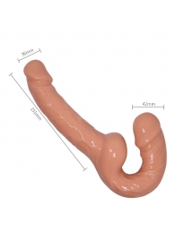 Телесный безремневой страпон Ultra Passionate Harness - Baile - купить с доставкой в Королеве