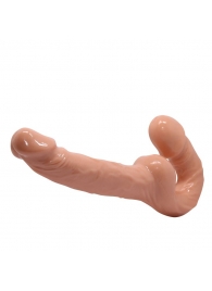 Телесный безремневой страпон Ultra Passionate Harness - Baile - купить с доставкой в Королеве