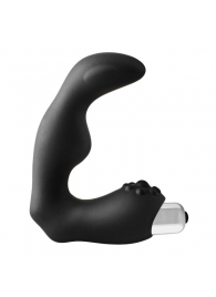 Черный вибромассажер простаты FantASStic Vibrating Prostate Massager - 11,3 см. - Dream Toys - в Королеве купить с доставкой