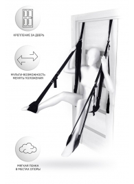 Черные секс-качели на дверь Anonymo №0505 - ToyFa - купить с доставкой в Королеве