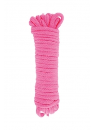 Розовая веревка для связывания Sweet Caress Rope - 10 метров - Sweet Caress - купить с доставкой в Королеве