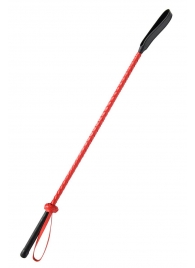 Красно-черный гладкий стек - 71 см. - Fetish Tentation - купить с доставкой в Королеве