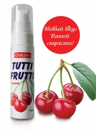 Гель-смазка Tutti-frutti с вишнёвым вкусом - 30 гр. - Биоритм - купить с доставкой в Королеве