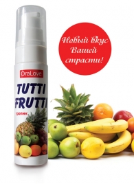 Гель-смазка Tutti-frutti со вкусом тропических фруктов - 30 гр. - Биоритм - купить с доставкой в Королеве