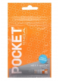 Карманный мастурбатор HEXA-BRICK - Tenga - в Королеве купить с доставкой