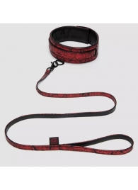 Стильный ошейник с поводком Reversible Faux Leather Collar and Lead - Fifty Shades of Grey - купить с доставкой в Королеве