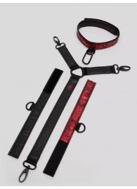 Ошейник с наручниками Reversible Faux Leather Collar and Wrist - Fifty Shades of Grey - купить с доставкой в Королеве