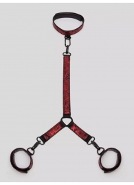 Ошейник с наручниками Reversible Faux Leather Collar and Wrist - Fifty Shades of Grey - купить с доставкой в Королеве