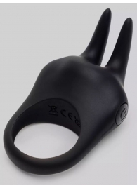 Черное эрекционное виброкольцо Sensation Rechargeable Vibrating Rabbit Love Ring - Fifty Shades of Grey - в Королеве купить с доставкой