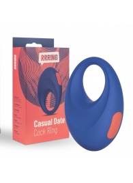 Синее эрекционное кольцо RRRING Casual Date Cock Ring - FeelzToys - в Королеве купить с доставкой