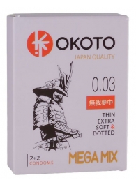 Набор из 4 презервативов OKOTO MegaMIX - Sitabella - купить с доставкой в Королеве