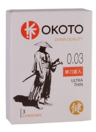 Ультратонкие презервативы OKOTO Ultra Thin - 3 шт. - Sitabella - купить с доставкой в Королеве