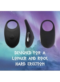 Черное эрекционное виброкольцо Thor Cockring - FeelzToys - в Королеве купить с доставкой