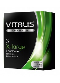 Презервативы увеличенного размера VITALIS PREMIUM x-large - 3 шт. - Vitalis - купить с доставкой в Королеве