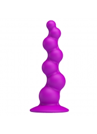 Рельефная лиловая елочка Booty Passion с присоской - 15 см. - Baile