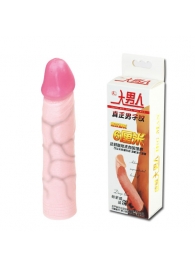 Удлиняющая насадка на пенис Deep Love - 21,5 см. - Baile - в Королеве купить с доставкой
