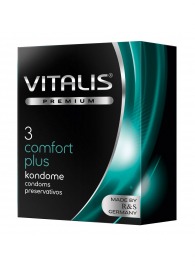 Контурные презервативы VITALIS PREMIUM comfort plus - 3 шт. - Vitalis - купить с доставкой в Королеве