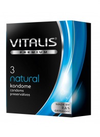 Классические презервативы VITALIS PREMIUM natural - 3 шт. - Vitalis - купить с доставкой в Королеве