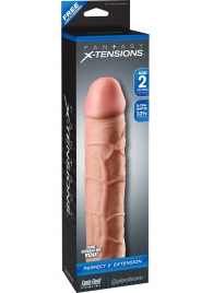 Телесная насадка Fantasy X-tensions Perfect 2  Extension - 20,3 см. - Pipedream - в Королеве купить с доставкой