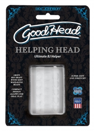 Прозрачный мастурбатор HELPING HEAD - Doc Johnson - в Королеве купить с доставкой