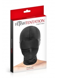 Сплошная маска-шлем с имитацией повязки для глаз - Fetish Tentation - купить с доставкой в Королеве