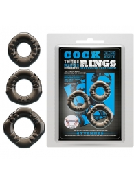 Набор из 3 эластичных дымчатых эрекционных колец - Baile - в Королеве купить с доставкой