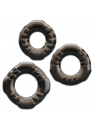 Набор из 3 эластичных дымчатых эрекционных колец - Baile - в Королеве купить с доставкой