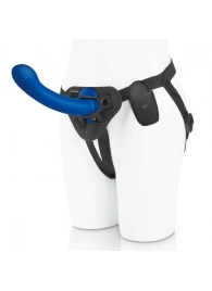 Синяя насадка Remote Control P-Spot G-Spot с черными трусиками - 20 см. - Pegasus - купить с доставкой в Королеве