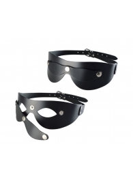 Черная кожаная маска  Новичок - Sitabella - купить с доставкой в Королеве