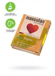 Экологически чистые презервативы Masculan Organic - 3 шт. - Masculan - купить с доставкой в Королеве