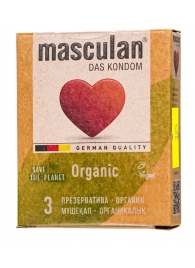 Экологически чистые презервативы Masculan Organic - 3 шт. - Masculan - купить с доставкой в Королеве