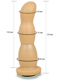 Телесная рельефная насадка Harness - 15,9 см. - LOVETOY (А-Полимер) - купить с доставкой в Королеве