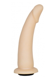 Телесная гладкая насадка-фаллоимитатор Harness - 17 см. - LOVETOY (А-Полимер) - купить с доставкой в Королеве