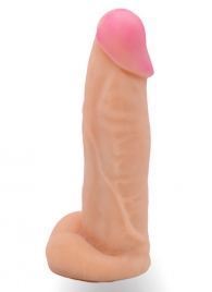 Телесная насадка на Harness с коннектором в ламинате - 20 см. - LOVETOY (А-Полимер) - купить с доставкой в Королеве