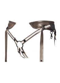 Бронзовый пояс для насадок Desirous Harness - Strap-on-me - купить с доставкой в Королеве