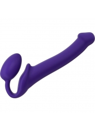 Фиолетовый безремневой страпон Silicone Bendable Strap-On - size M - Strap-on-me - купить с доставкой в Королеве