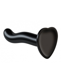 Черный фаллоимитатор-насадка Strap-On-Me P G spot Dildo size S - 16,4 см. - Strap-on-me - купить с доставкой в Королеве