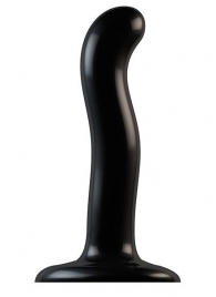 Черный фаллоимитатор-насадка Strap-On-Me P G spot Dildo size S - 16,4 см. - Strap-on-me - купить с доставкой в Королеве