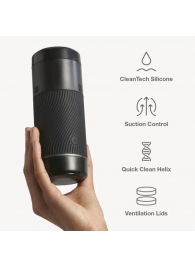Черный мастурбатор с контролем всасывания Arcwave Pow Stroker - Arcwave - в Королеве купить с доставкой