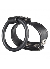 Двойное кольцо выносливости на пенис DUAL STAMINA RING - BlueLine - в Королеве купить с доставкой