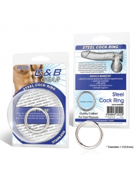 Стальное эрекционное кольцо STEEL COCK RING - 3.5 см. - BlueLine - в Королеве купить с доставкой