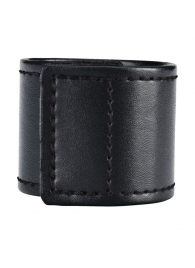 Хомут-утяжка для мошонки из искусственной кожи на липучке VELCRO BALL STRETCHER- 4 см. - BlueLine - в Королеве купить с доставкой