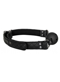 Черный кляп-шарик BALL GAG DIAMOND - Dream Toys - купить с доставкой в Королеве