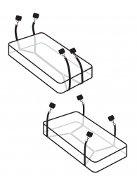 Фиксаторы для кровати WRAPAROUND MATTRESS RESTRAIN - Pipedream - купить с доставкой в Королеве