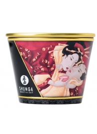 Массажная  свеча Sparkling Strawberry Wine с ароматом клубничного вина - 170 мл. - Shunga - купить с доставкой в Королеве